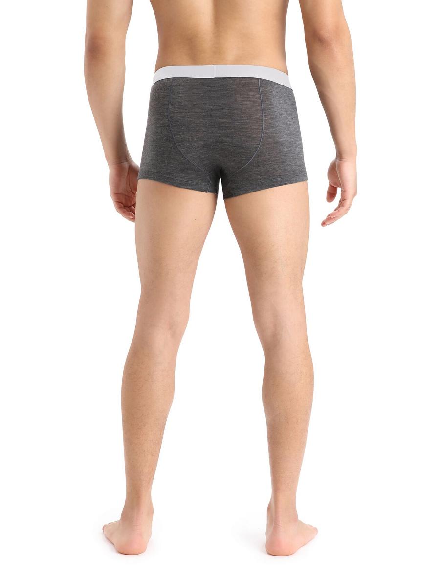 Monsoon Heather Icebreaker Cool-Lite™ Merino Anatomica Trunks Men's Underwear | AU 1288WNBY